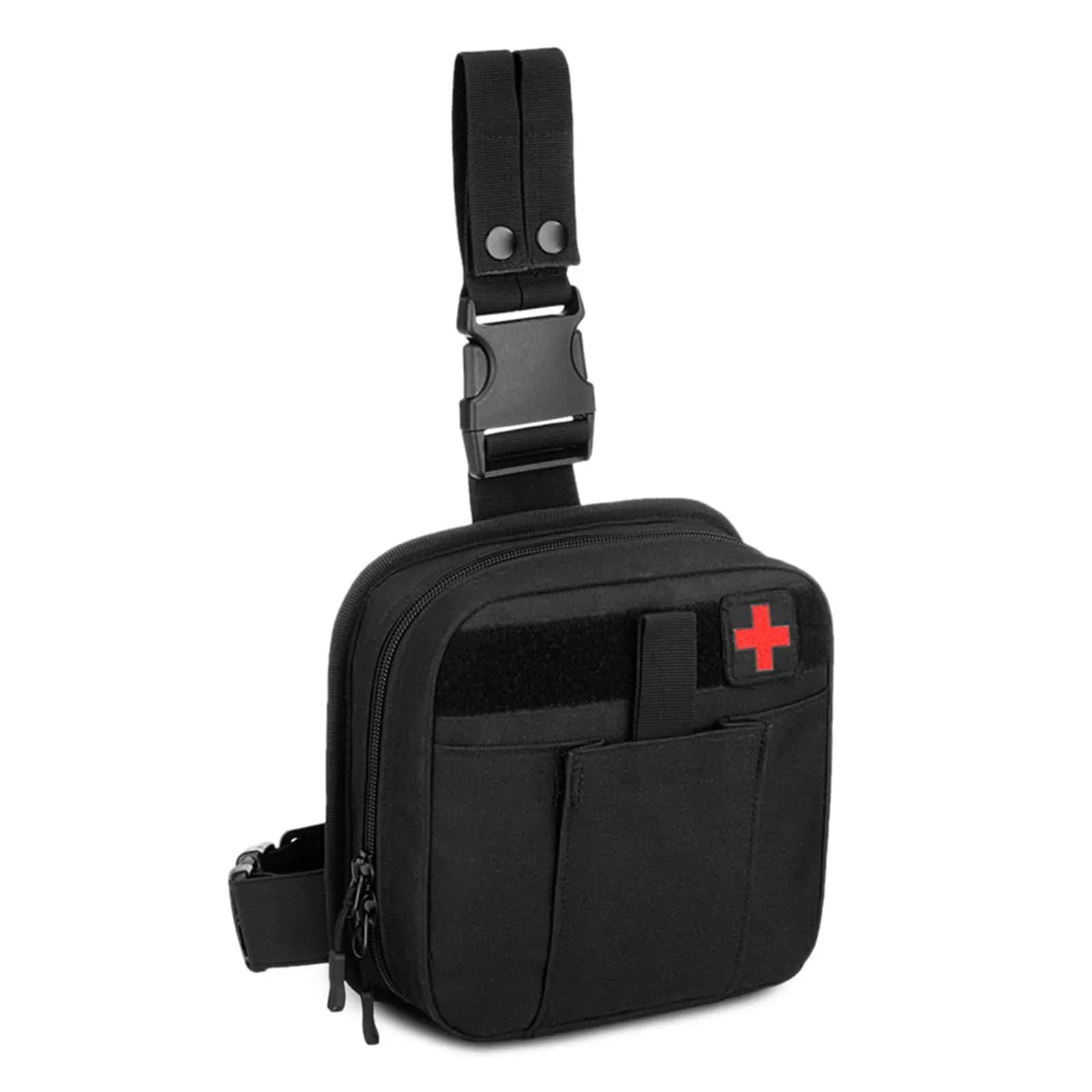 Marsupio tattico con gamba cadente - Marsupio tattico multifunzionale per coscia e anca Borsa per kit di pronto soccorso MOLLE Custodia per utilità medica IFAK