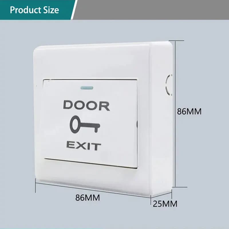 Exit Button With Bottom Box Plstic Push Switch Suitable For All Kinds Of Doors