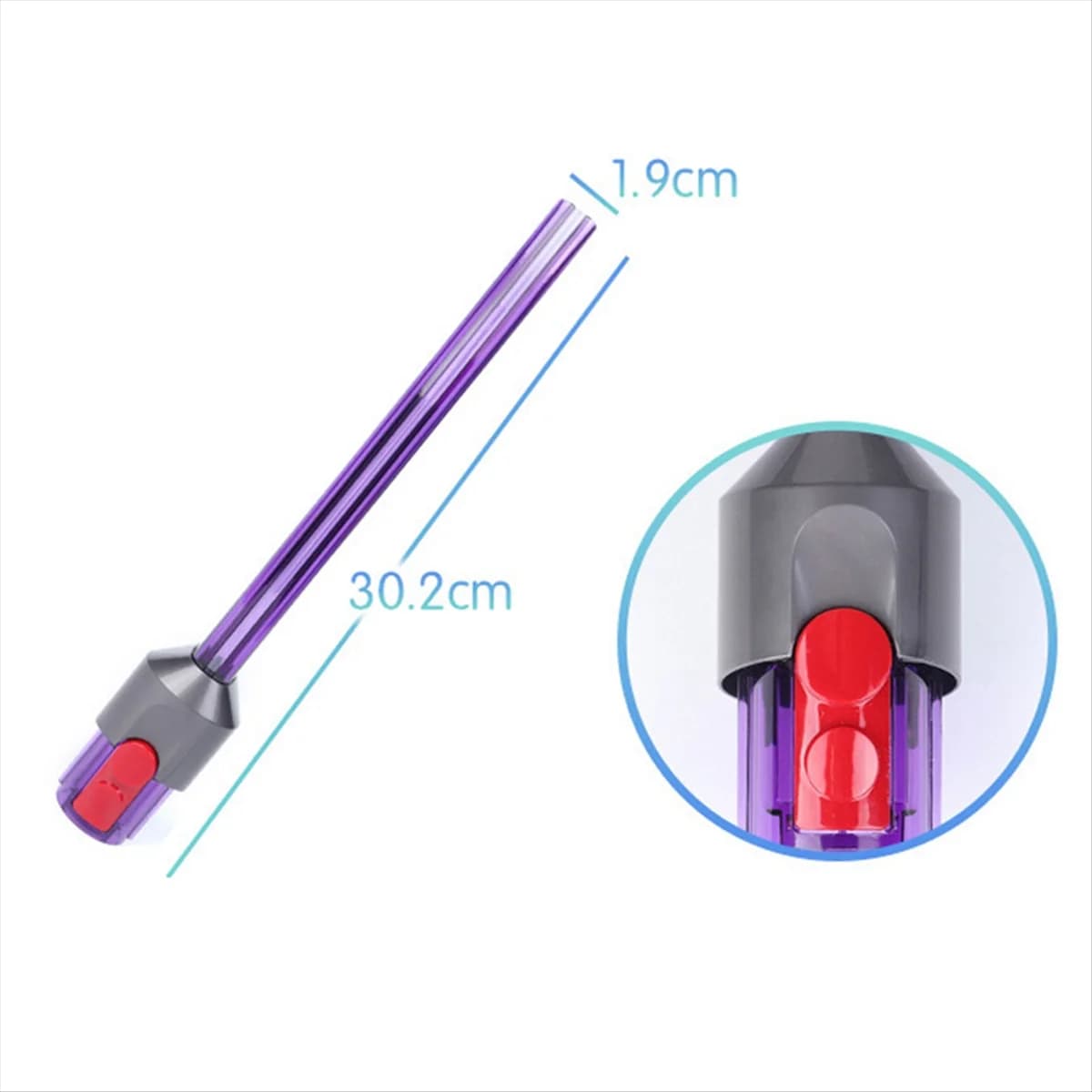 Popolare Per Dyson V10Slim V12Slim Tubo di Luce Svasata Strumento di Sostituzione Cordless Aspirapolvere Vuoto Fessura Strumento Ugello