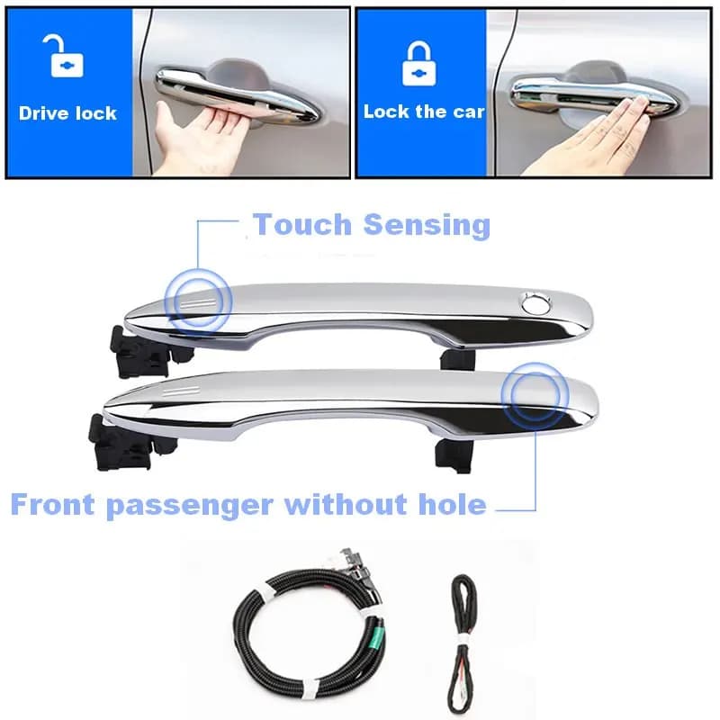 Maniglia sensore argenteo modifica maniglia porta intelligente ingresso senza chiave per Toyota Camry 18-2022 Xv70 V70 70 per prius xw50 50
