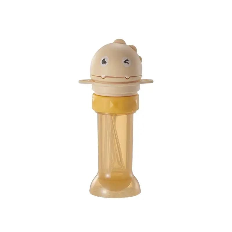 2 Pezzi Tappo per Bottiglia d'Acqua con Cannuccia e Adattatore, Cannuccia Anti-soffocamento per Bambini a Forma di Dinosauro
