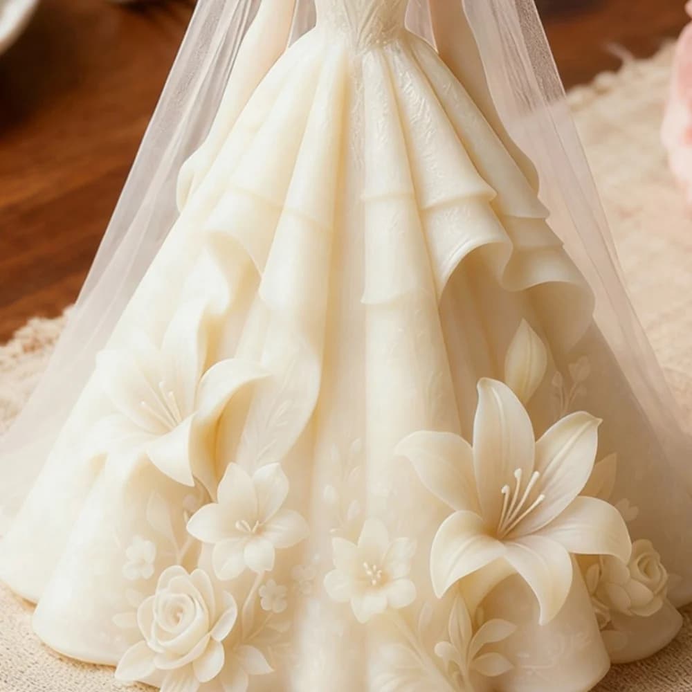 Stampo per candele fai da te Stampo per candele da sposa antiaderente Stampo per candele per matrimoni Commestibile per addio al nubilato Decorazioni per la casa Decorazione di nozze