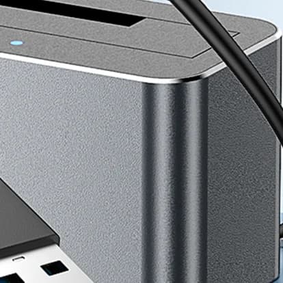 Docking Station per Hard Disk, Convertitore Lettore USB 5Gbps, Box Esterno per Dischi SATA/SAS da 2.5/3.5 Pollici HDD SSD