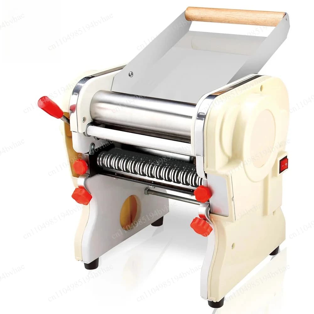 Macchina Elettrica per Stendere la Pasta per Pizza, con Trasmissione a Ingranaggi e Tagliapasta Elettrico