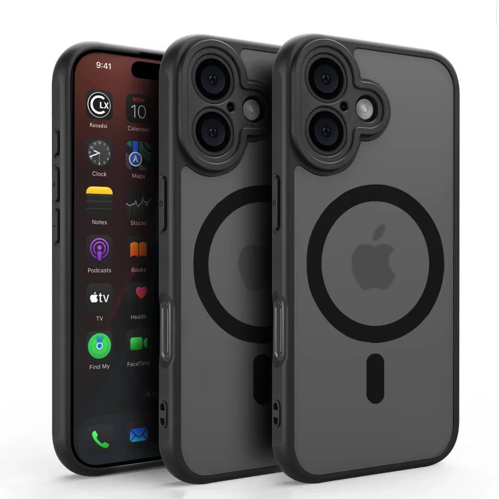 Custodia antiurto di lusso per iPhone 16 15 14 13 12 11 Pro Max 14 15 16 Plus 12 13 Mini Cover rigida trasparente opaca trasparente