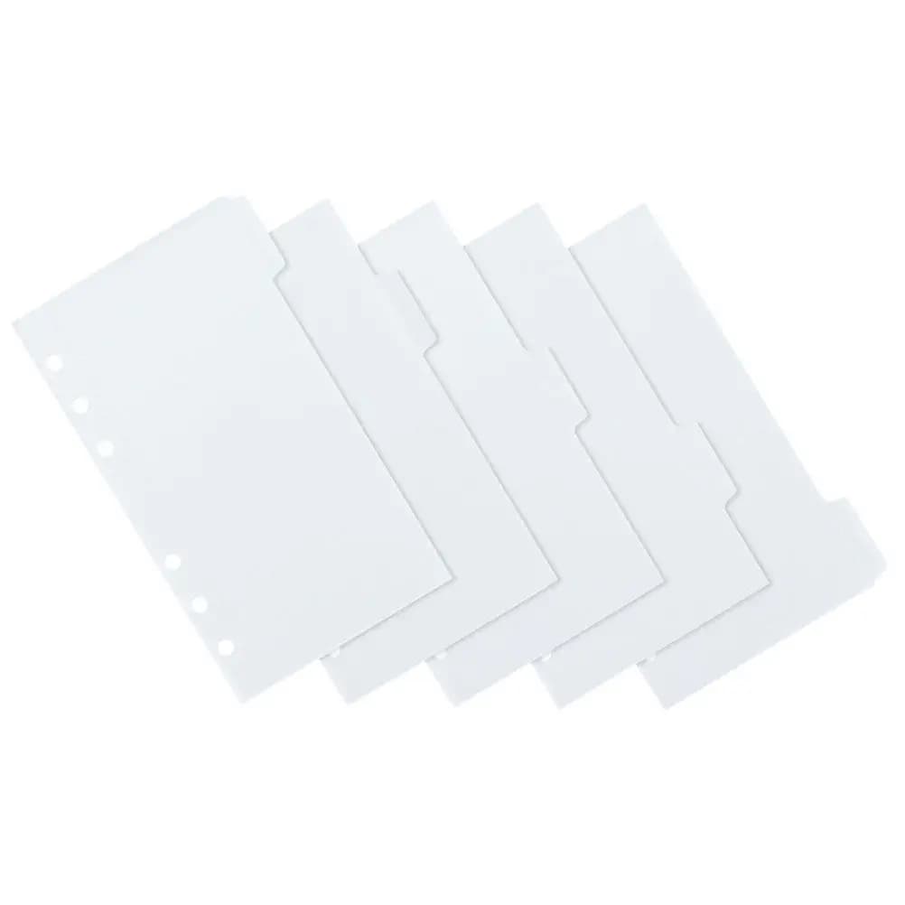 Set di 6 Buste Portadocumenti in Plastica a 6 Fori per Organizzare Forniture per Ufficio, Quaderni, Cartelle, Documenti e Buste Porta Soldi