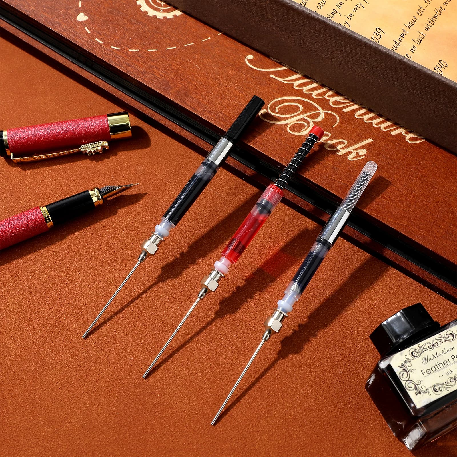 3Pcs Fountain Pen Spring Filler Ink Auxiliary Absorber Ink For Woodworking Rhinestones Filler Writing Supplies