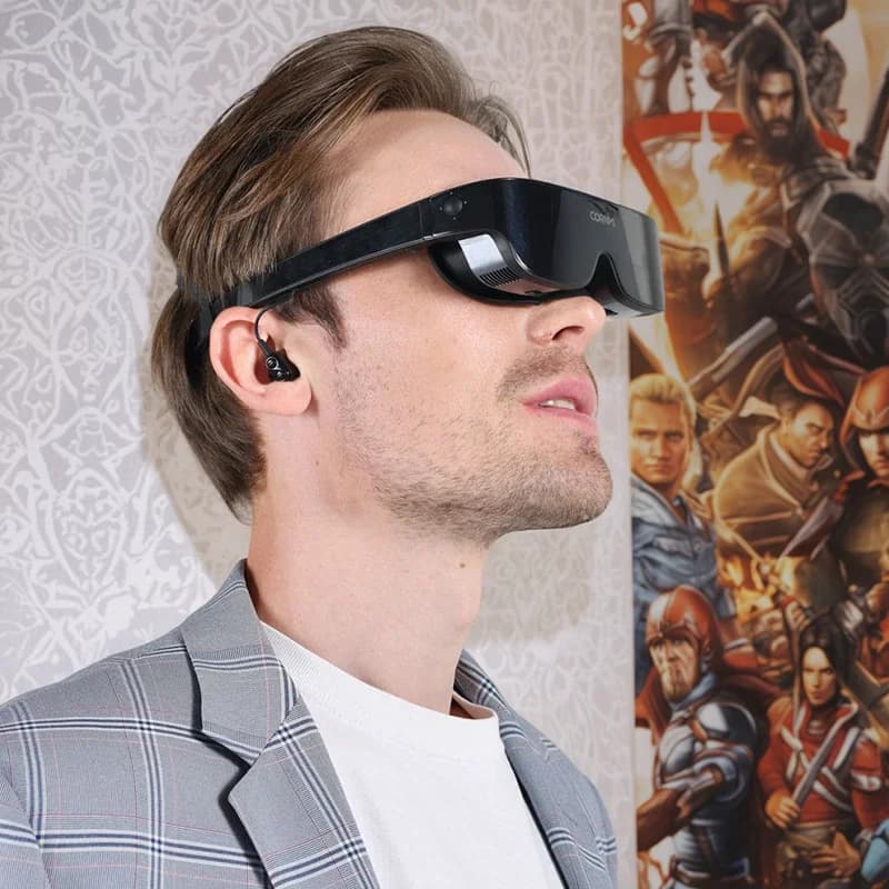 All-in-One 3D VR visor for Gaming with 4K 60Hz resolution, VR Visor Set for Diving Vision