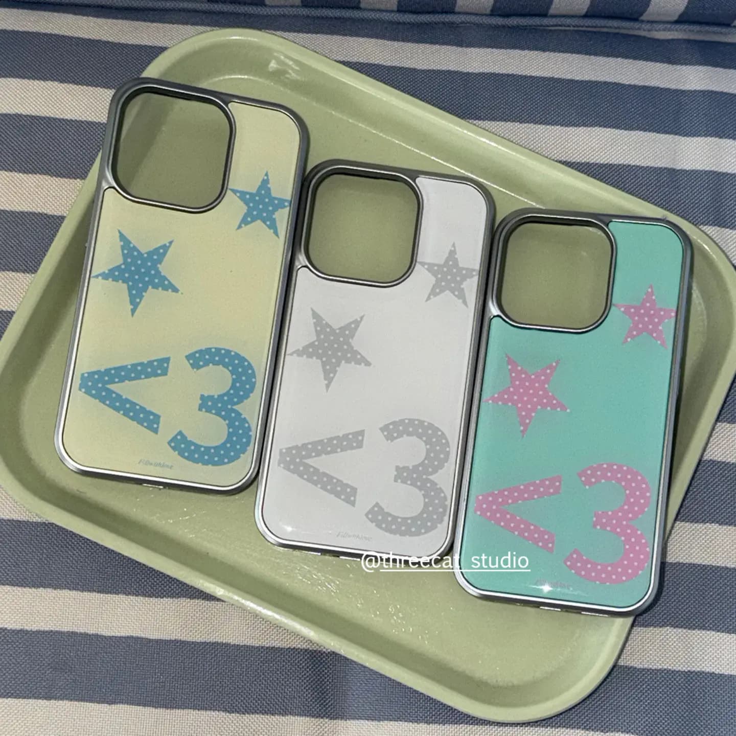 Custodia per telefono coreana Y2K Sweet Cool con pois e simbolo a stella per iPhone 17 AIR 16 15 14 13 12 11 Pro Max Plus - Cover Y2K