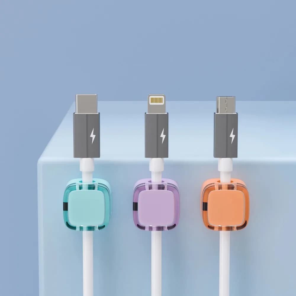 Organizzatore Magnetico per Cavi, Supporto per Cavi USB, Clip Autoadesive per Gestione Cavi, Organizzatore per Scrivania, Casa, Ufficio, Auto