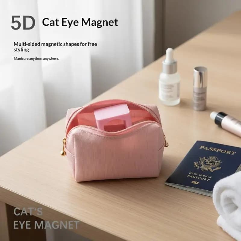 Tool for Nails with Powerful Magnet Effect Cat Eye 5D, Automatic Tool for Professional Manicure