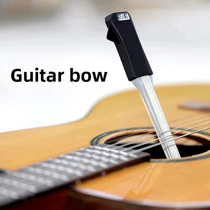 Arco per chitarra universale Plettro per arco per chitarra portatile a doppio scopo Parti per prestazioni per chitarra classica folk Accessorio per strumenti a corda
