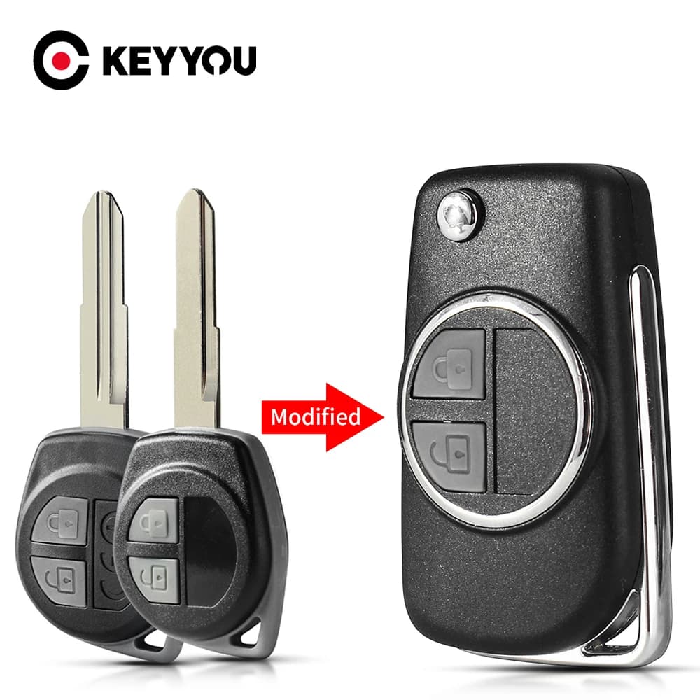 KEYYOU Modificato Chiave A Distanza Dell'automobile Borsette Per Suzuki Swift SX4 Grand Vitara Alto Ignis Liana Jimny Splash Agila Samurai Vauxhall