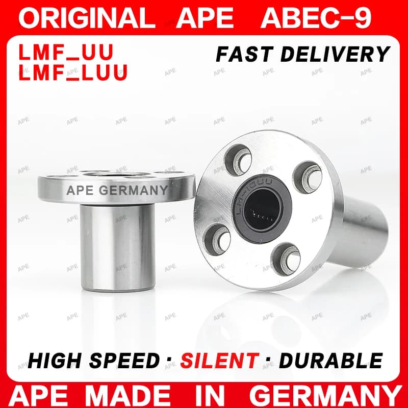 2-4PCS LMF35UU LMF35LUU 35mm LMF35 UU LUU ABEC-9 Precision Linear Motion Bushing Double Seal Bearing for CNC 3D Printer Automati