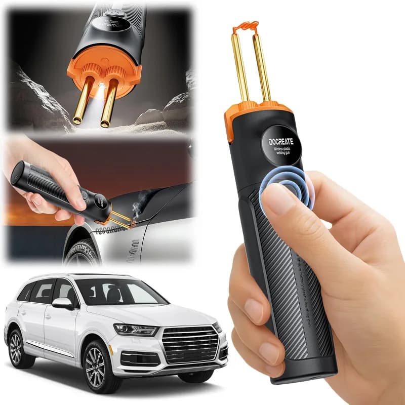 Pistola per saldatura di plastica, cucitrice a caldo portatile, saldatrice di plastica wireless per la manutenzione di automobili e motocicli