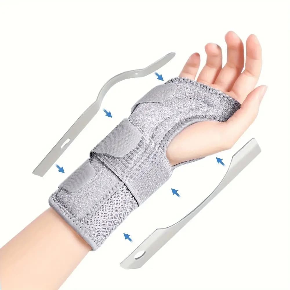 Supporto Ergonomico per Pollice e Polso, Fascia Traspirante per Tendinite, Protezione Flessibile e Portatile, Tutore Elastico per Polso