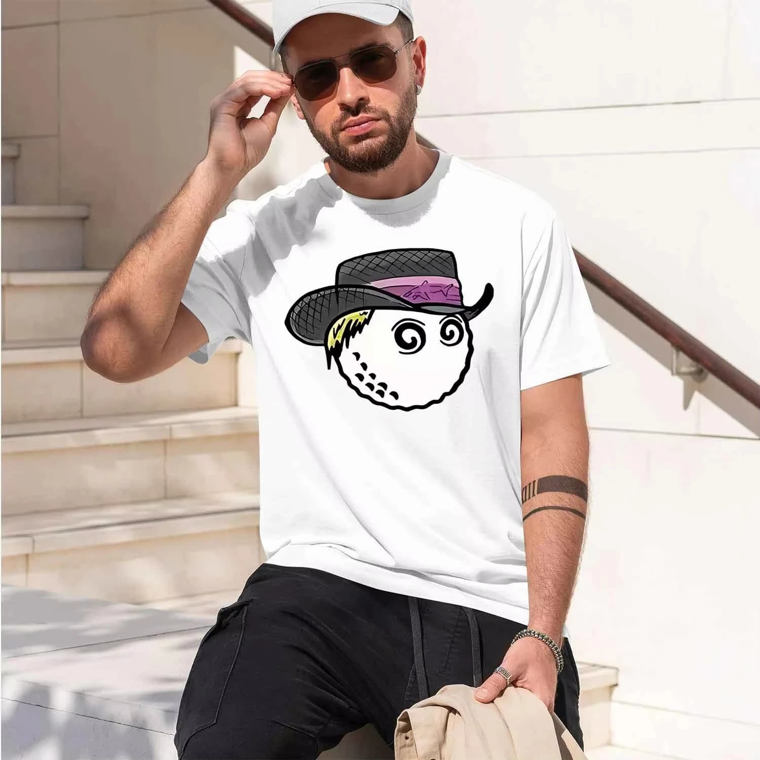 Golf Casual Round Neck 2026 New Model Men’s Short-sleeve crewneck Printed T-Shirt Classic Casual Multiple Colors