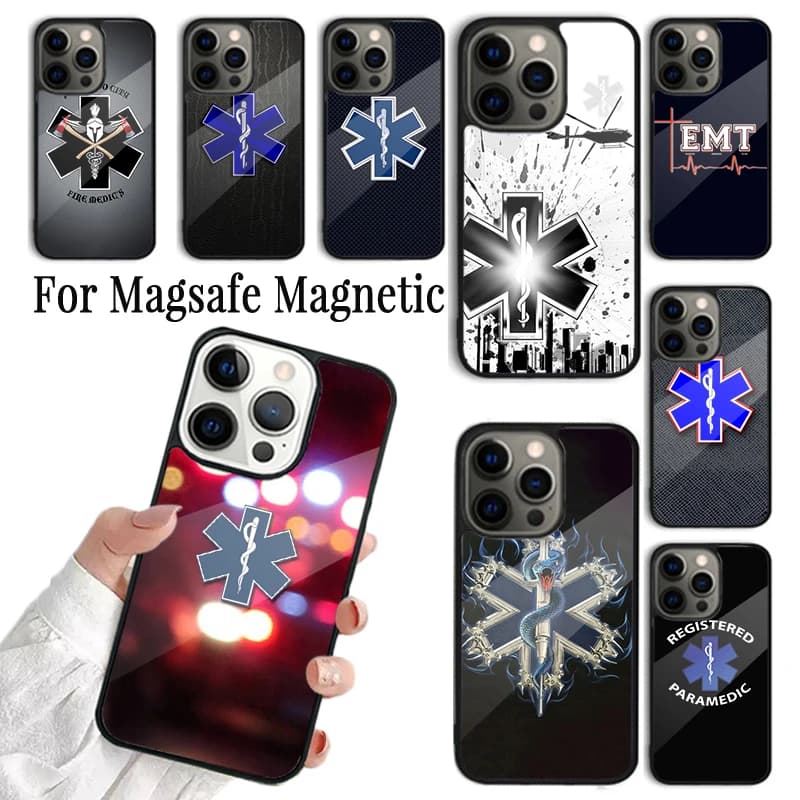 EMT EMS Medical Phone Case Cover For iPhone 17 16 15 14 13 12 11 Pro Max Plus Magnetic FOR Magsafe