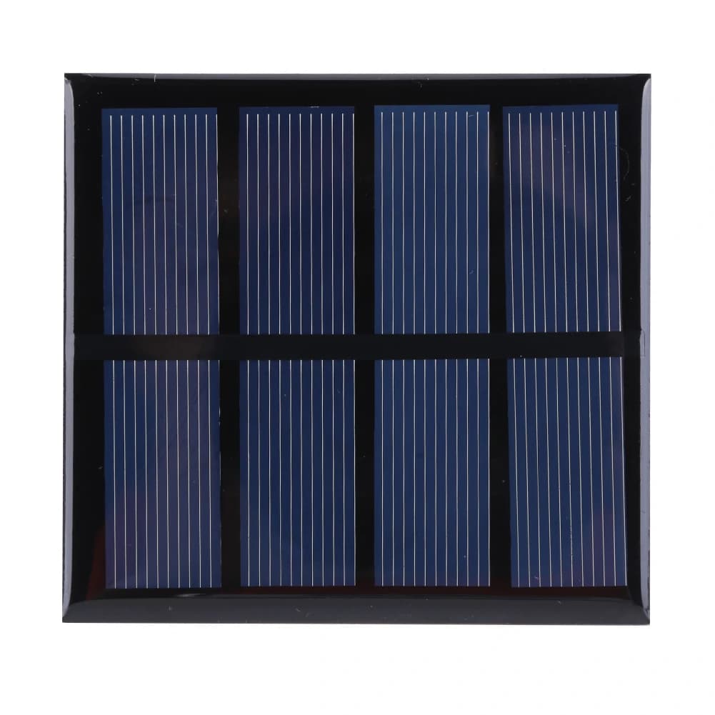 Pannelli Solari Esterni 3W 2V, Pannello Solare Portatile Policristallino Leggero per Illuminazione Cortile, Compatibile con Batterie 1.5V-2V