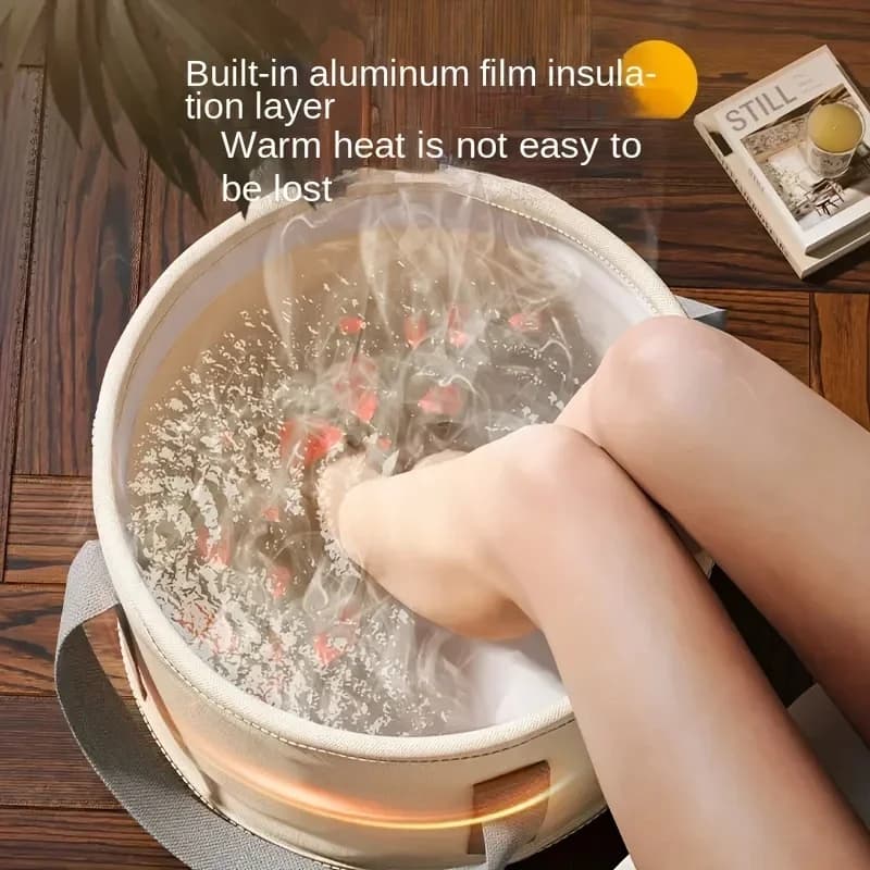 Vasca per pediluvio dotata di funzione di massaggio con controllo avanzato della temperatura, creando l'esperienza spa domestica rilassante ed esclusiva