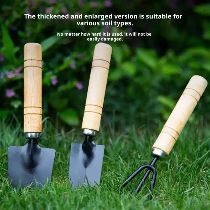 Set of 3 pieces/set compact garden tools – for indoor and outdoor use on potted plants, cactus, vegetables and flowers
