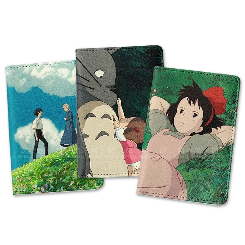 Japanese Anime Passport, Foreign Design Inspired by Films, Travel Wallet for Women, Essential for Banking Cards, Tickets and Passports