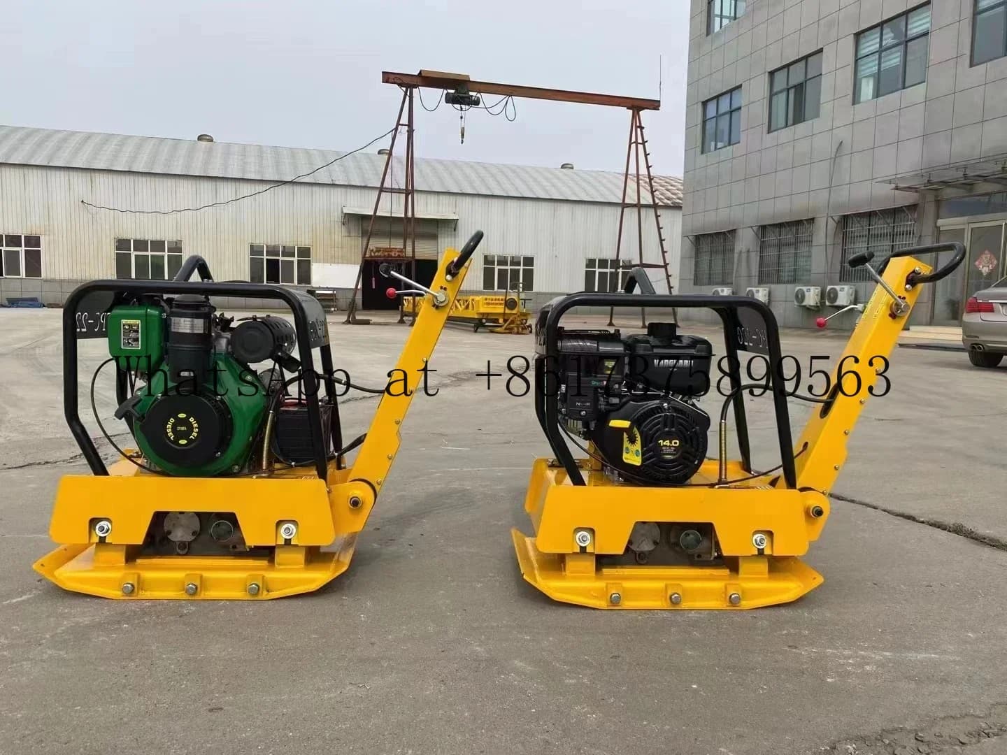 Compattatore Vibrante Portatile da 160KG, Strumento ad Alta Efficienza per Compattare Terra, Sabbia e Ghiaia in Edilizia