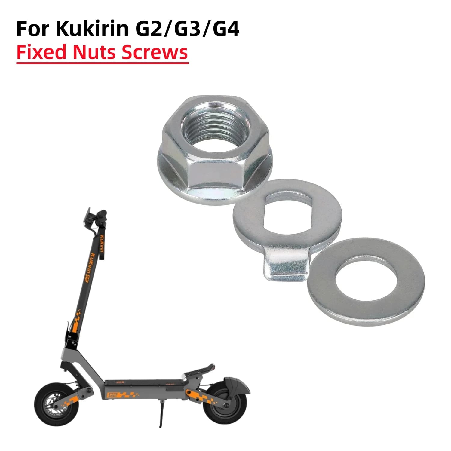 Dadi e Viti di Fissaggio per Ruota Motore Scooter Kukirin G2 G3 G4, Diametro Interno 14mm, Bulloni in Acciaio Inossidabile, Dadi Durevoli, Ricambi