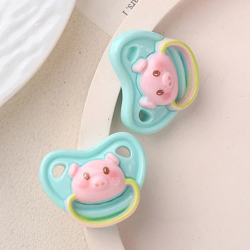 10 Pezzi Mini Ciucci per Bambole, Giocattoli per Bambini, Accessori per Bambole, Forniture per Giochi di Ruolo