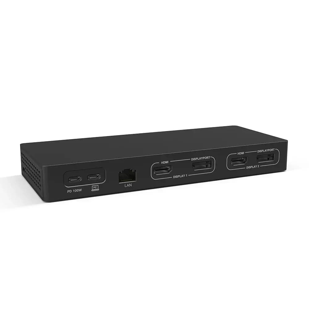 Docking Station Type-C 14 in 1 Displaylink 5K 60Hz USB-C Doppia Porta USB 3.0 Video Gigabit Ethernet Doppia Porta HD-MI per Windows MacOS
