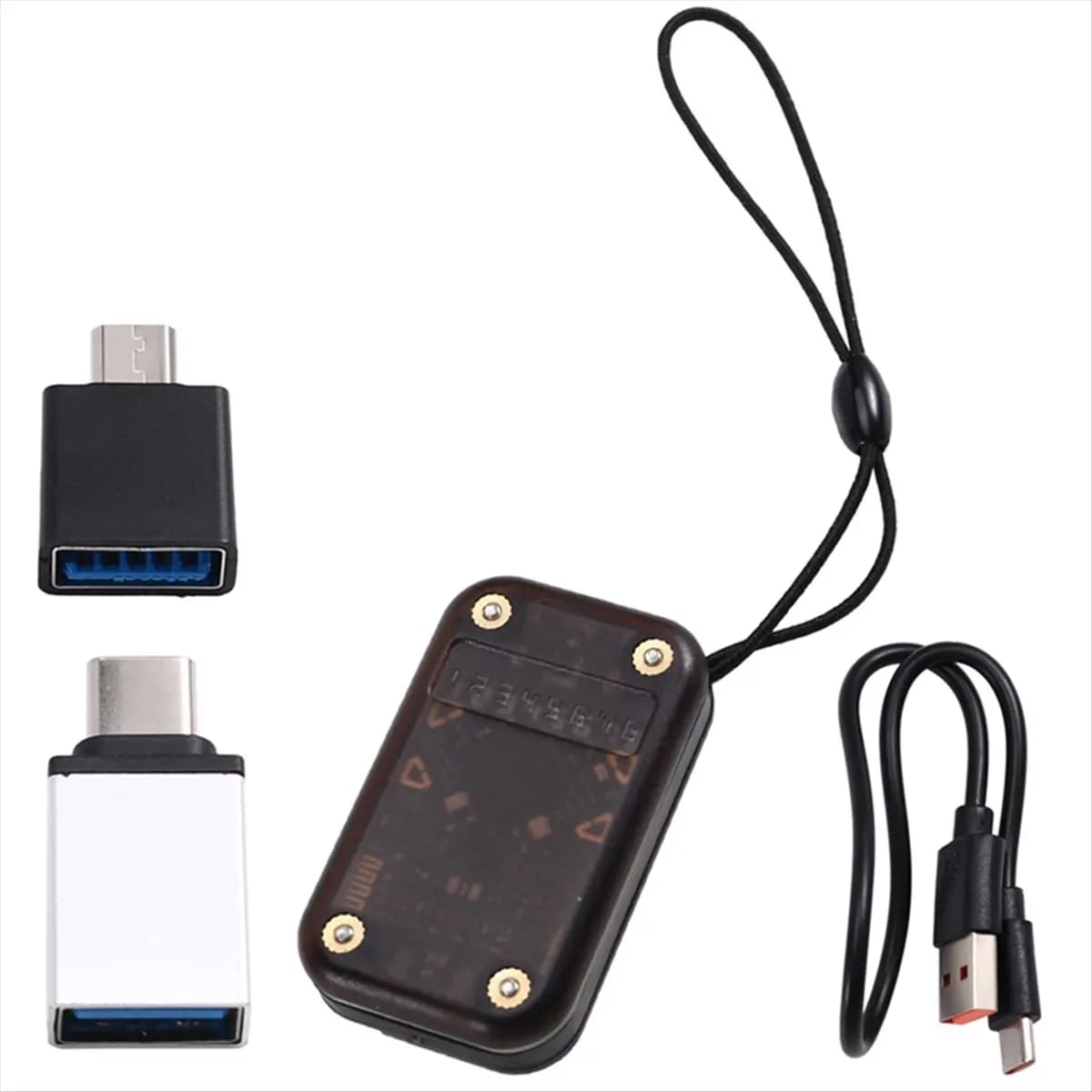 AA86 Chameleon V2.0 Lettore di Chip RFID Smart, Emulatore NFC Chameleon + 2x Portachiavi UID/CUID, Decodifica Schede 125Khz 13.56Mhz
