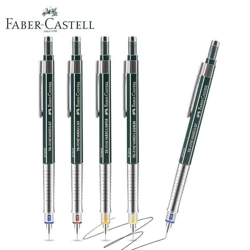 Faber-Castell TK-Fine VARIO-L matita automatica Design matita da disegno piombo a prova di rottura 0.3/0.5/0.7/0.9mm forniture di Design artistico