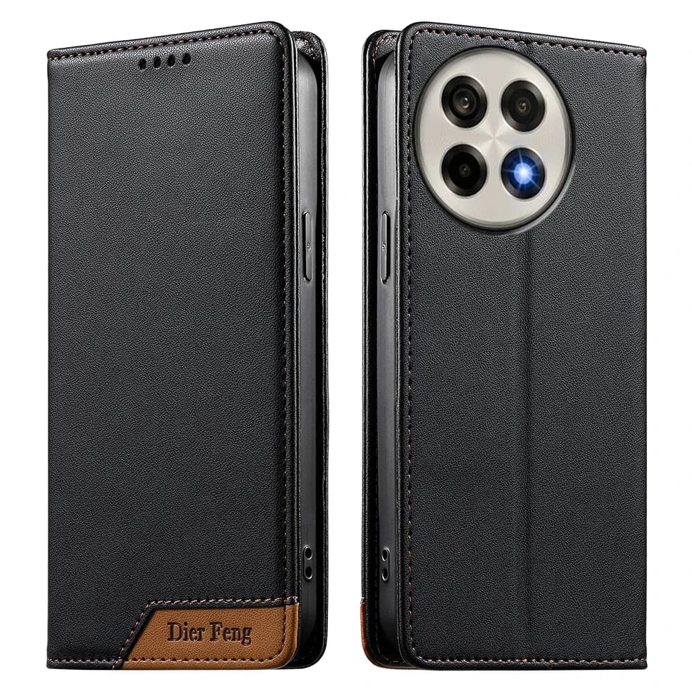 Custodia a Portafoglio in Pelle RFID per OnePlus 13R 5G, Cover di Lusso a Libro per OnePlus 12R, Custodia Magnetica Flip per OnePlus ACE 5 Pro 3 3V 2V