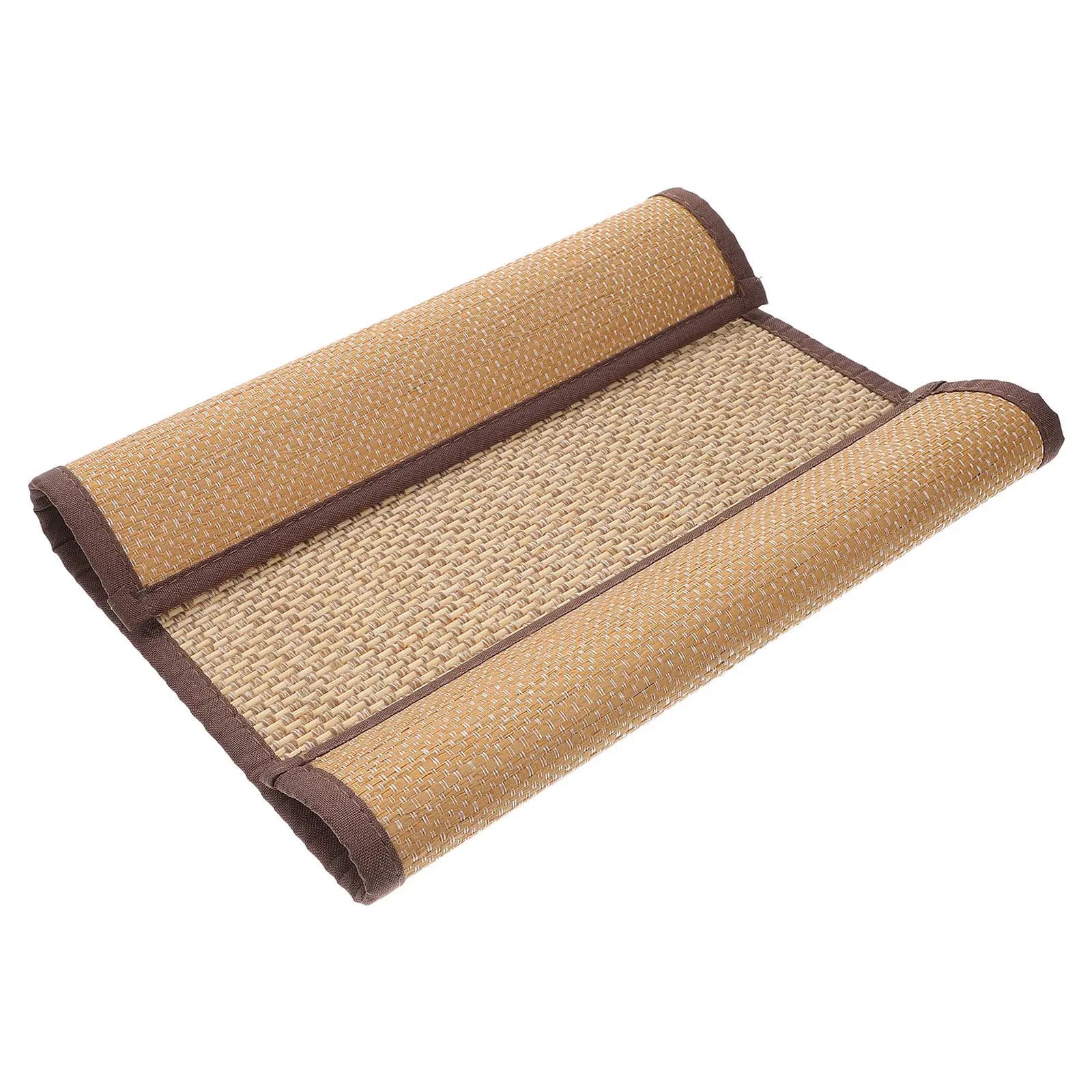 Bamboo Tatami Cushion 60x40cm Cooling Woven Floor Mat for Meditation Yoga Bedroom Living Room Balcony Bamboo Area Rug