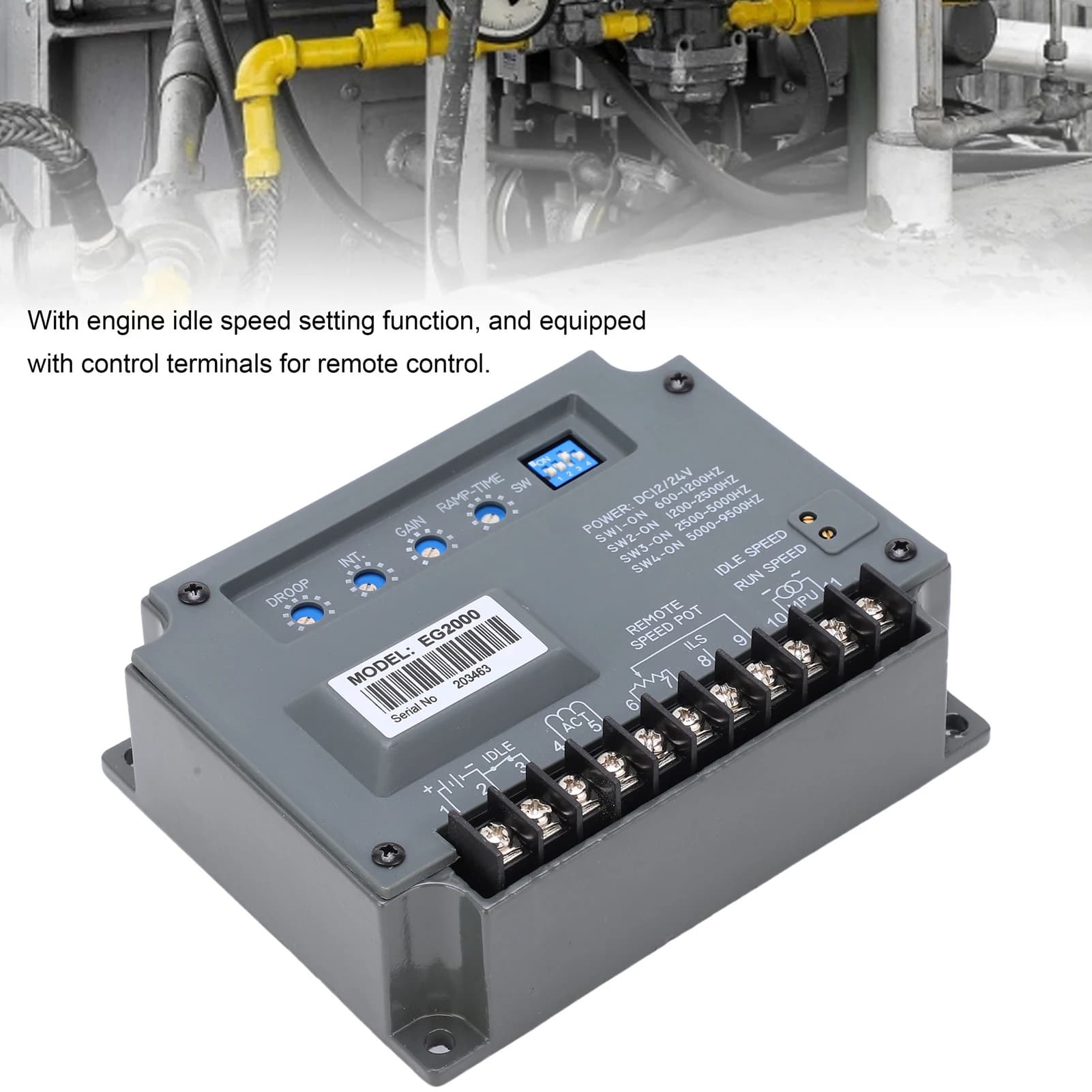Generator Speed Control Board Electronic Governor Generator Control Regulator EG2000 12/24VDC Generator Speed Regulator