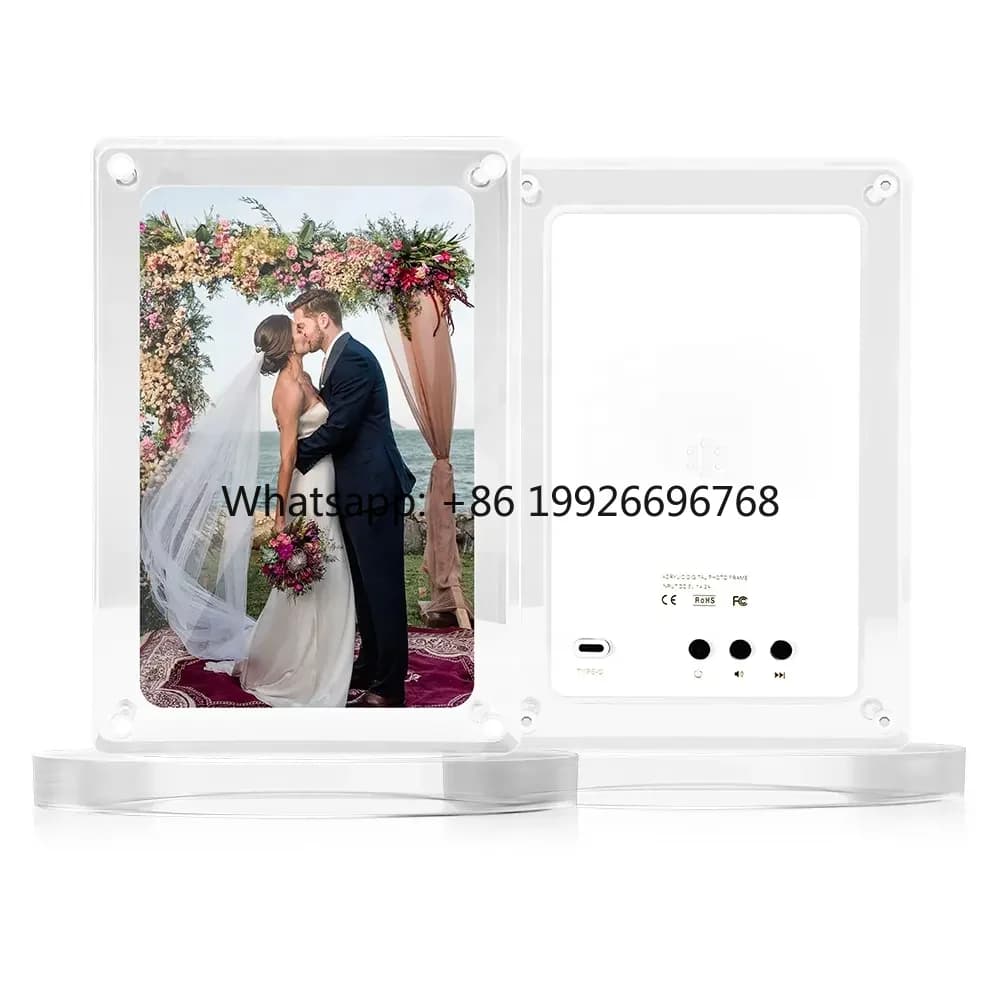 Manufacture Digital Gift Acrylic Photo Frame Transparent Electronic Album Video Playback MP4 MP3 7