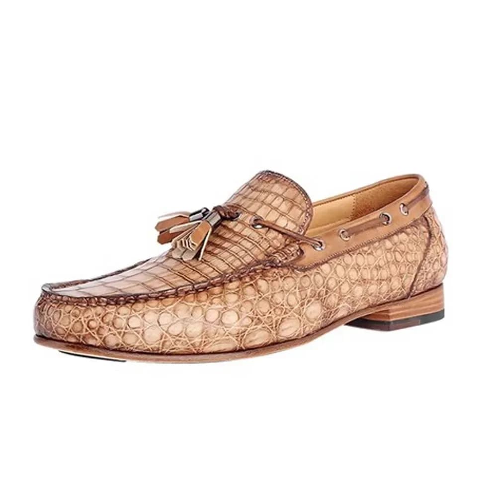 leimanxiniu nuovo arrivo pennello colore uomo scarpa maschile scarpe in pelle di coccodrillo pelle di coccodrillo nuove scarpe moda per il tempo libero