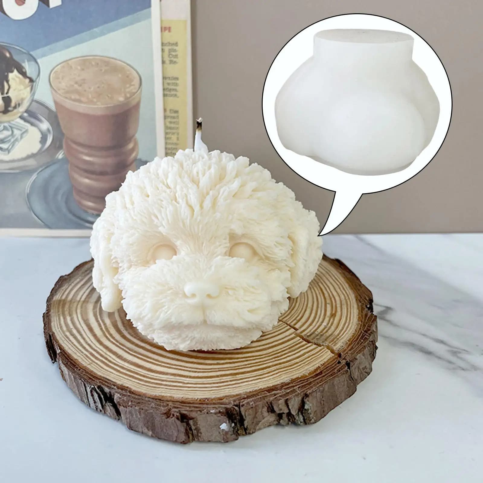 Teddy Head Silicone Handmade Soap Aroma Candle Making Resin Casting Epoxy