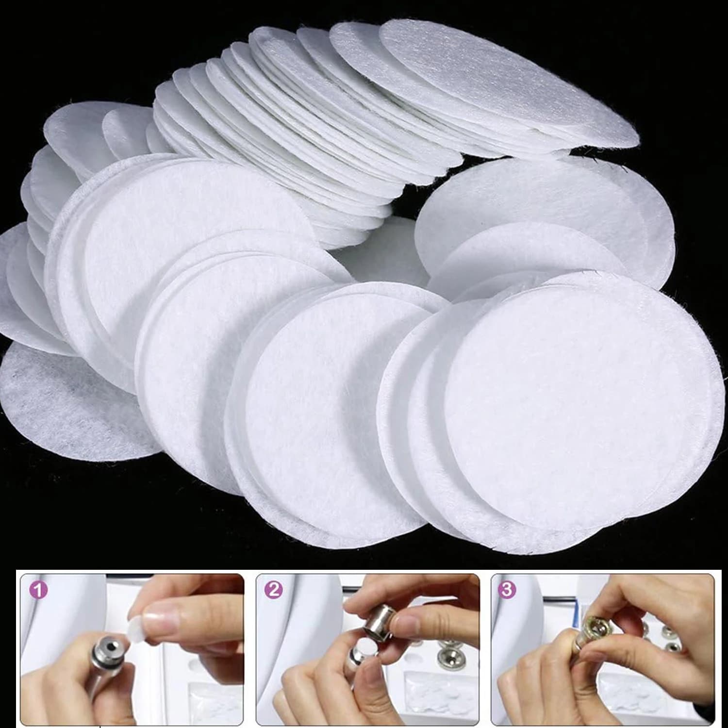 500 spare parts for microdermoabrasion cotton filters for facial care and removal of black dots, filters accessories for face vacuum cleaners