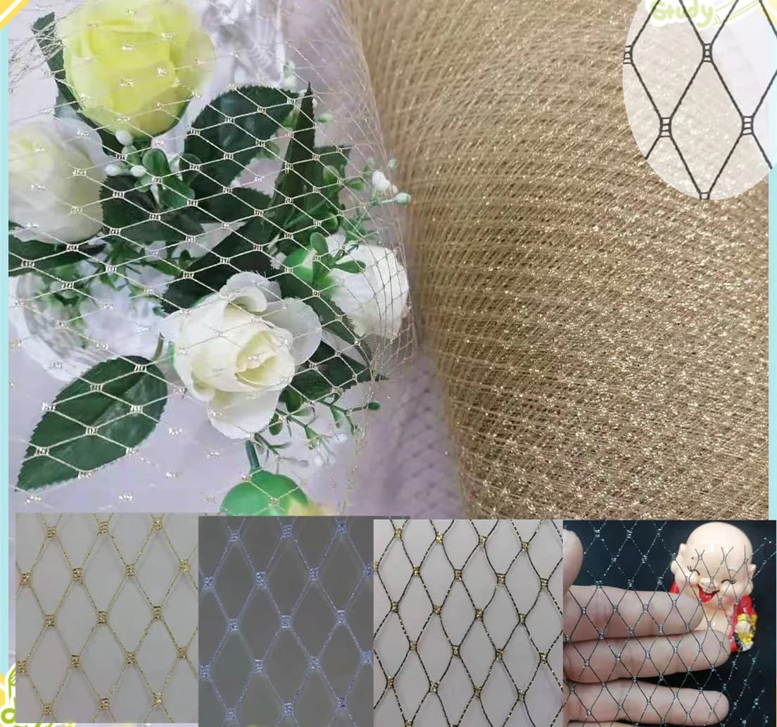 Width 25cm Birdcage Veils Wedding Fascinator Hat Mesh DIY Hair Accessories Net Fabric Headwear Veillings Fabric