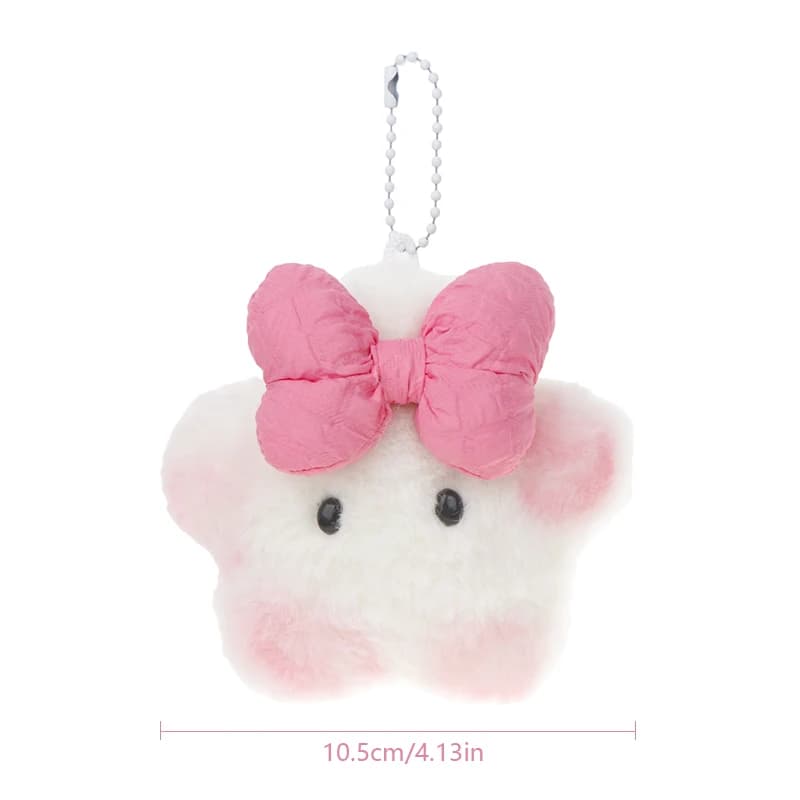 Giocattolo di Peluche Sonoro, Ciondolo Capibara Rosa con Fiocco, Morbido Pupazzo Imbottito, Portachiavi, Decorazione per Borsa e Zaino, Regalo per Bambini