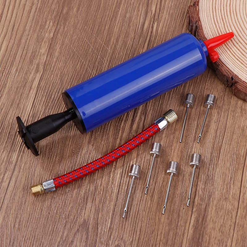 10pcs Portable Ball Volleyball Football Basketball Inflating Pump Tools With Air Hose Ball Pump Set Hand Pump 6inch Inflator