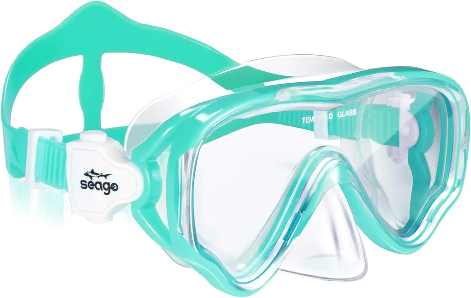 Maschera subacquea per bambini, occhialini da nuoto, maschera subacquea per ragazzi 5-15 anni, antiappannamento 180 ° Vista Chiara