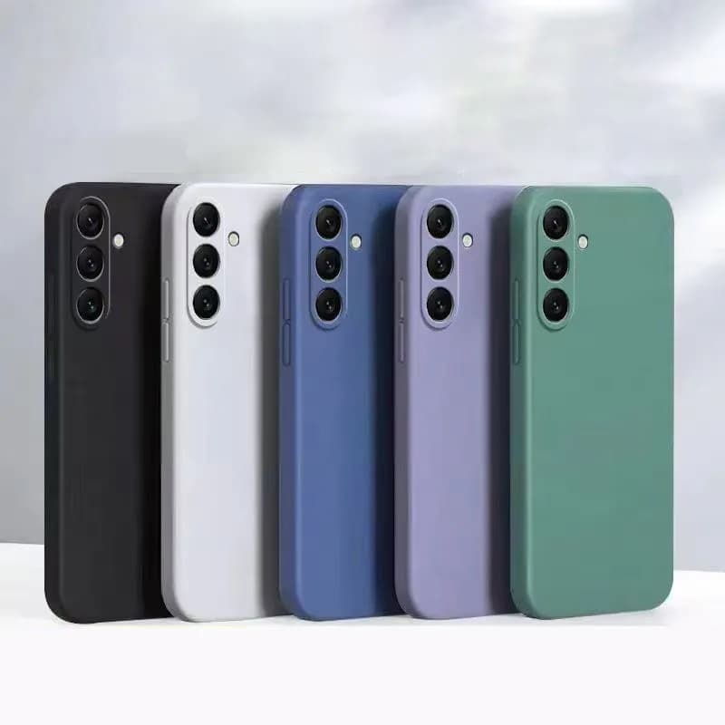 Custodia Antiurto in Silicone Liquido per Samsung Galaxy A17 A37 A57 A07 A05 A05S A15 A35 A55 A06 A16 A26 A36 A56 Cover Colorata