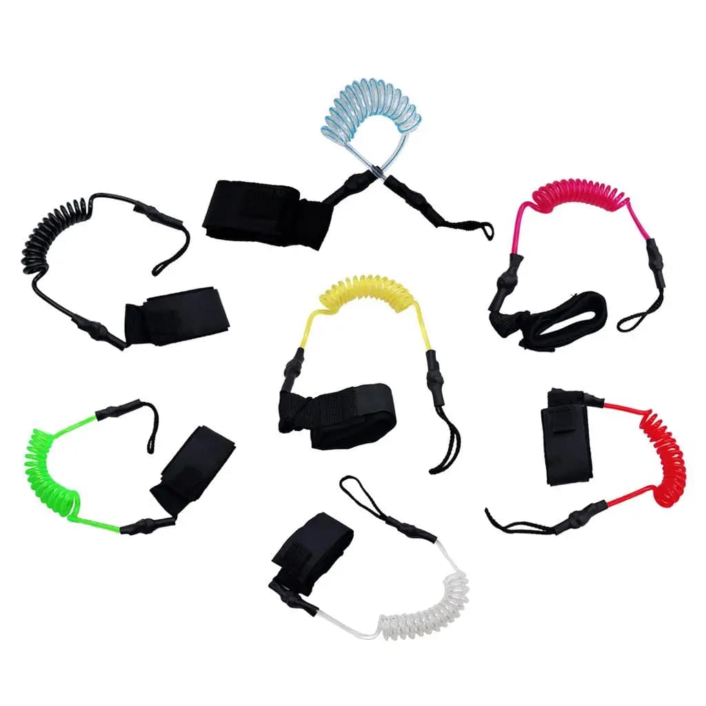 Surfboard Swivel Stretch Rope TPU Elastic Safety Leash Paddle Board Accessories Marine Equipment for Stand Up Paddle Board