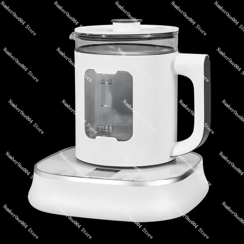 Electric kettle with automatic filling - Glass teapot with intelligent pump, hot maintenance function for office/house, silent boiling