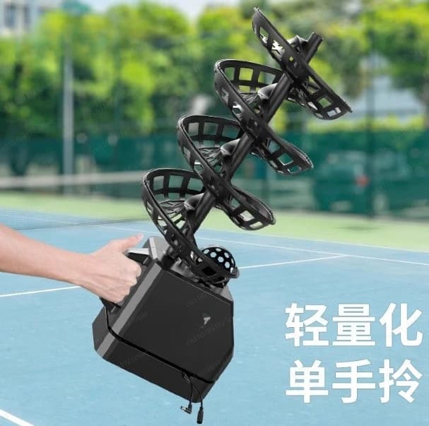 Macchina Lanciapalle Universale per Tennis e Pickleball con Telecomando, Allenatore e Rete di Recupero a Cinghia Singola