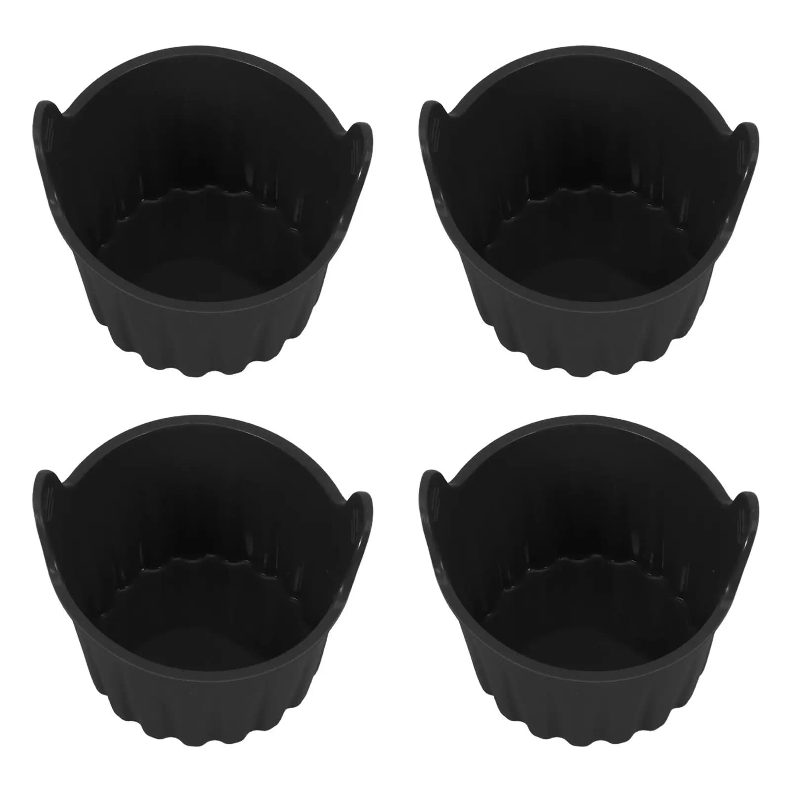 Set di 4 Stampi in Silicone per Friggitrice ad Aria, Riutilizzabili e Antiaderenti, Resistenti al Calore per Forno, Congelatore e Friggitrice ad Aria