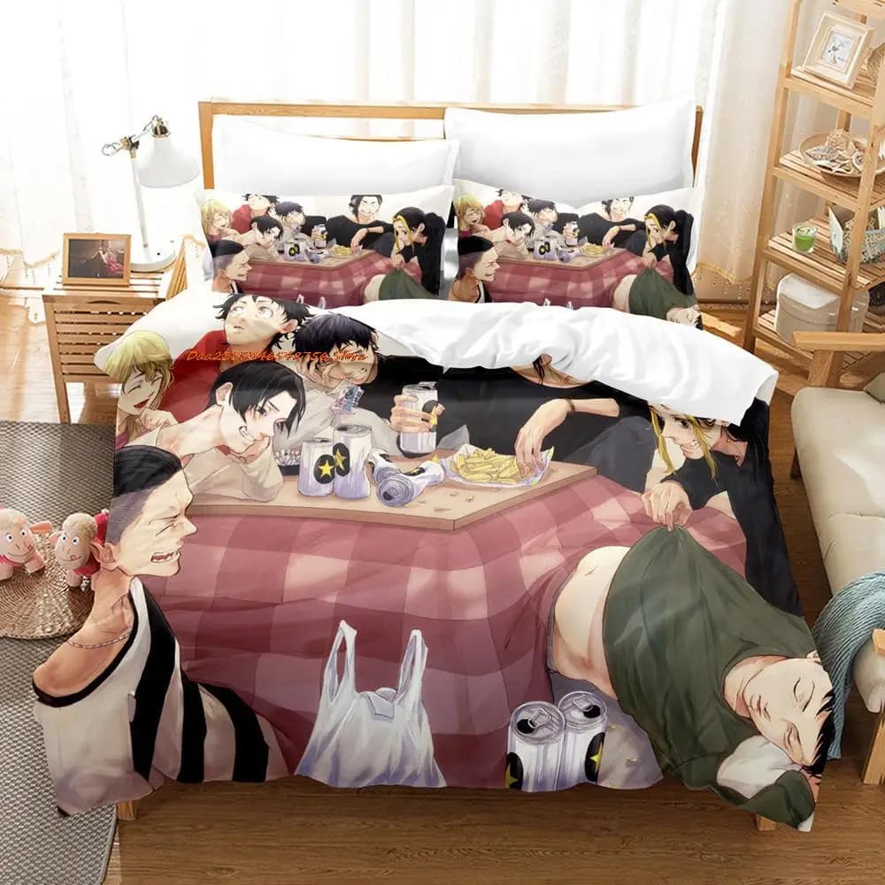 Nuovo Anime Tokyo Revengers Set biancheria da letto Singolo Twin Full Queen King Size Set letto per bambini adulti Set copripiumino per camera da letto Tessili per la casa