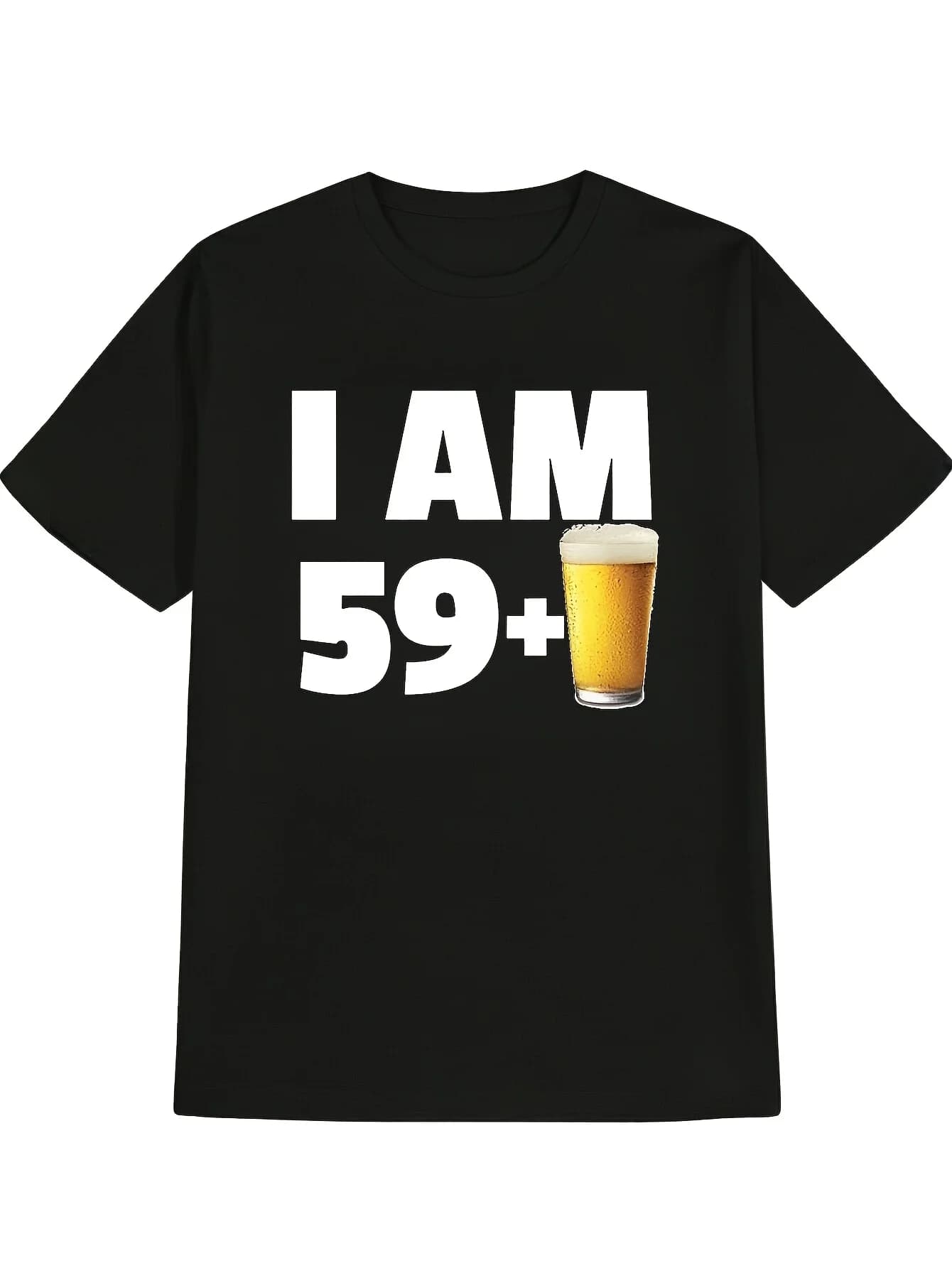 Interessante maglietta da uomo con motivo birra per il 60° compleanno